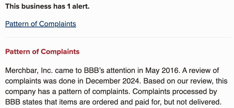 Heads-up <a href="/aten/">ED ATEN ✌🏽🕊☮️</a>'s <a href="/merchbar/">Merchbar</a> @merchbarsupport is a scam company. Do not order from them. I wish I had checked the reviews of the company on BBB before I placed an order. Over a month since order cancellation and no refund in sight. bbb.org/us/ca/san-fran…