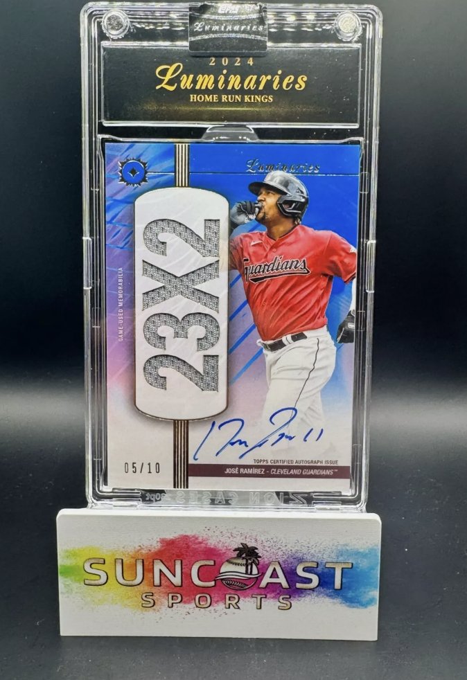 thelafleurboys's tweet image. ⚾ JOSÉ RAMÍREZ HOME RUN KINGS AUTO RELIC /10! ⚾

SuncoastSports with another 💣 hit!

#JoseRamirez #Guardians #ToppsLuminaries #HomeRunKings #AutoRelic #MLB #BaseballCards #SportsCards

ebay.com/itm/3760604166…