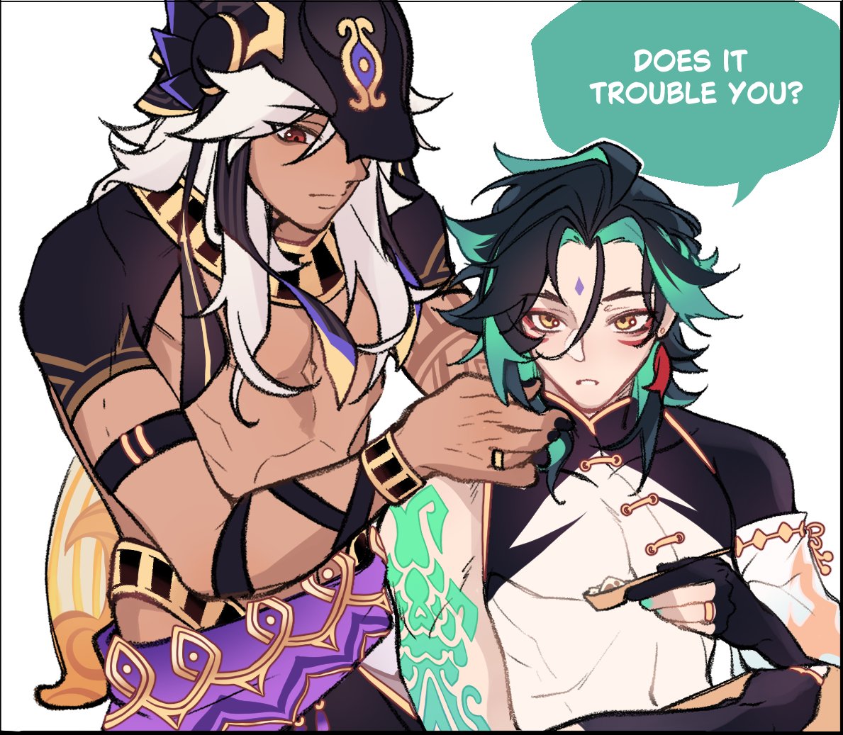 Veytrix_'s tweet photo. "A BOBAstic surprise" (1/3)

short Cyno x Xiao Comic 

#GenshinImpact #cyno #xiao #cyxiao https://t.co/mV1ADA7ANb