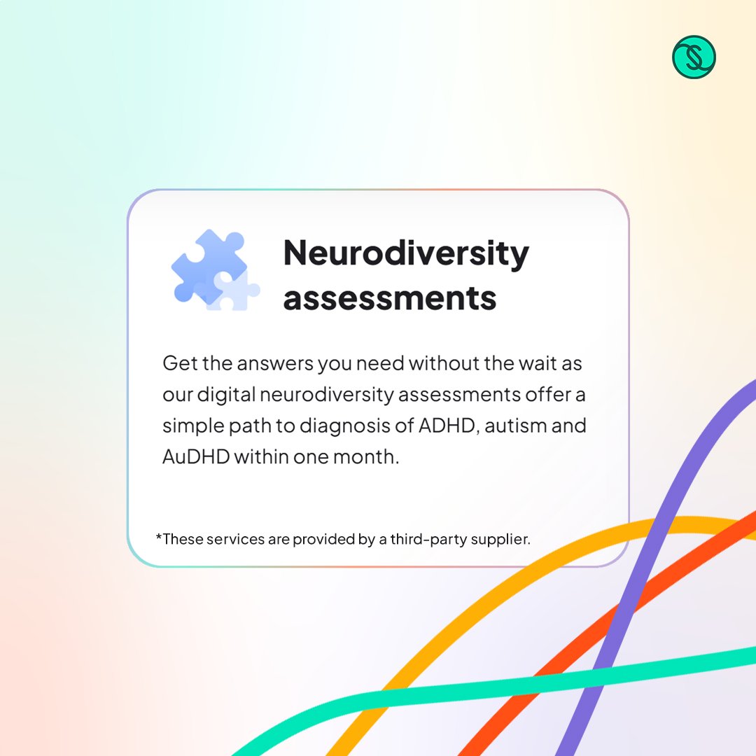 We’re excited to offer our members access to self-pay digital neurodiversity assessments to help you understand your mind, and access any support you might need. Let's celebrate neurodiversity💙

Find out more: simplyhealth.co.uk/businesses/hea…