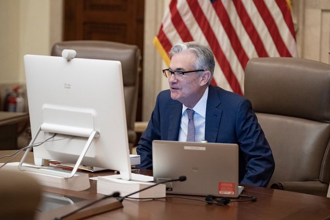 TrendSpider's tweet image. Powell watching the markets pump ahead of FOMC: