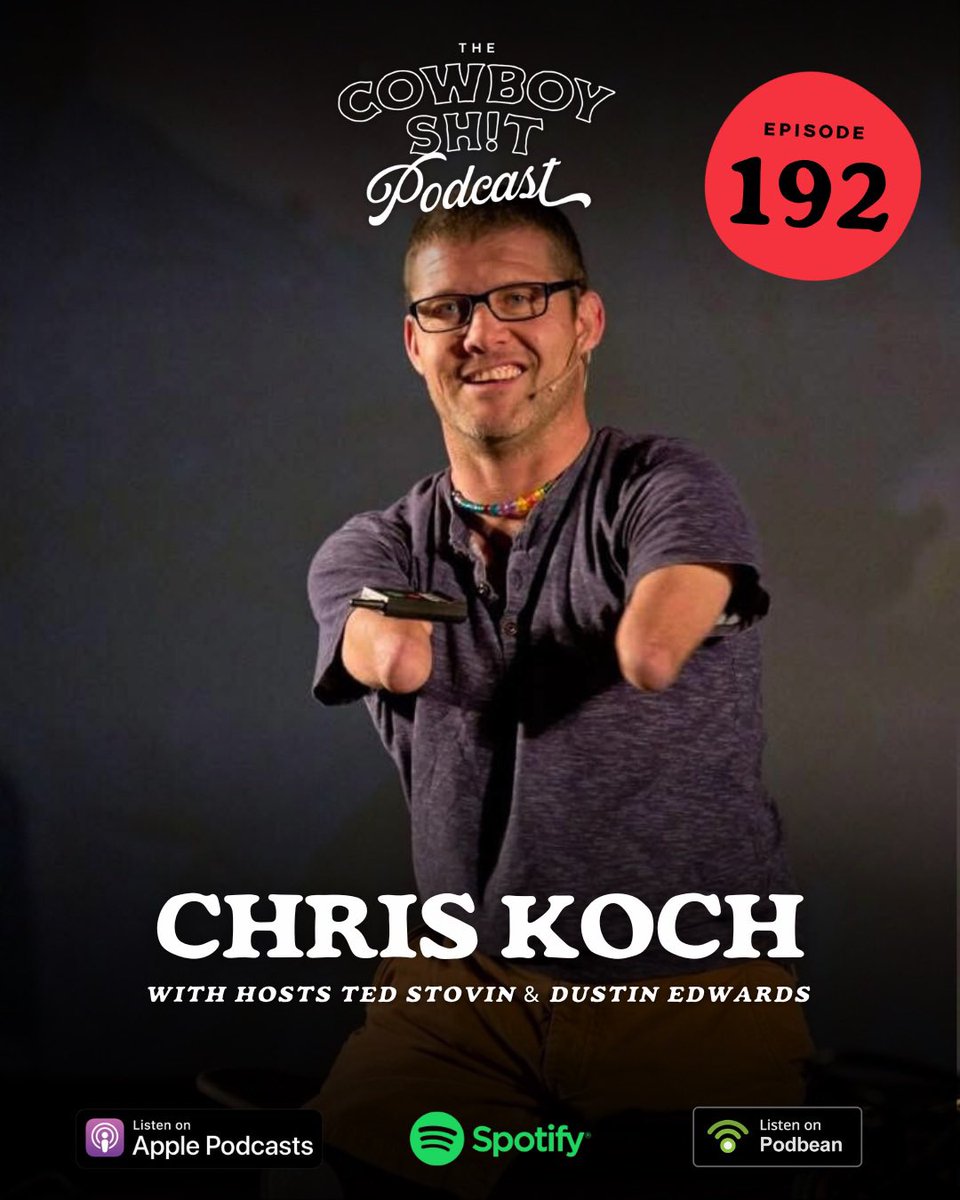 Cowboy Sh!t™️ (@cowboysh_t) on Twitter photo No BS when it comes to <a href="/IfICan79/">Chris Koch</a> and the way he carries himself through life!
Listen as we dive into his incredible story, his passion for travel, and his mission to inspire others to push past limitation
Listen at cowboyshit.ca #cowboyshit No BS when it comes to <a href="/IfICan79/">Chris Koch</a> and the way he carries himself through life!
Listen as we dive into his incredible story, his passion for travel, and his mission to inspire others to push past limitation
Listen at cowboyshit.ca #cowboyshit