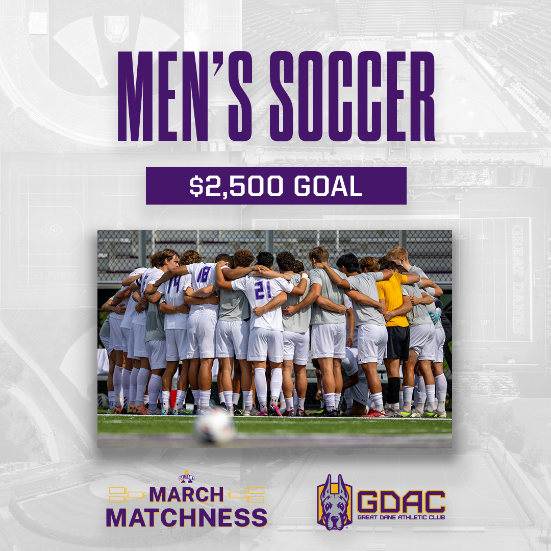 Who's ready for March Matchness! 🙌

Please help donate and hit our goal of $2,500 this MM! Every contribution directly impacts the current student-athletes and the future of our program!

🔗 tinyurl.com/29perrca

#UAUKNOW #UAlbanyFutbol
