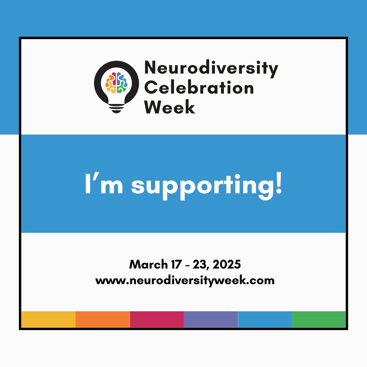 We’re proudly supporting Neurodiversity Celebration Week! This week is about challenging misconceptions, breaking down barriers &amp; celebrating the strengths &amp; talents of neurodivergent individuals. 
 #NeurodiversityWeek #NCW #ThisIsND #stockportadvocacy