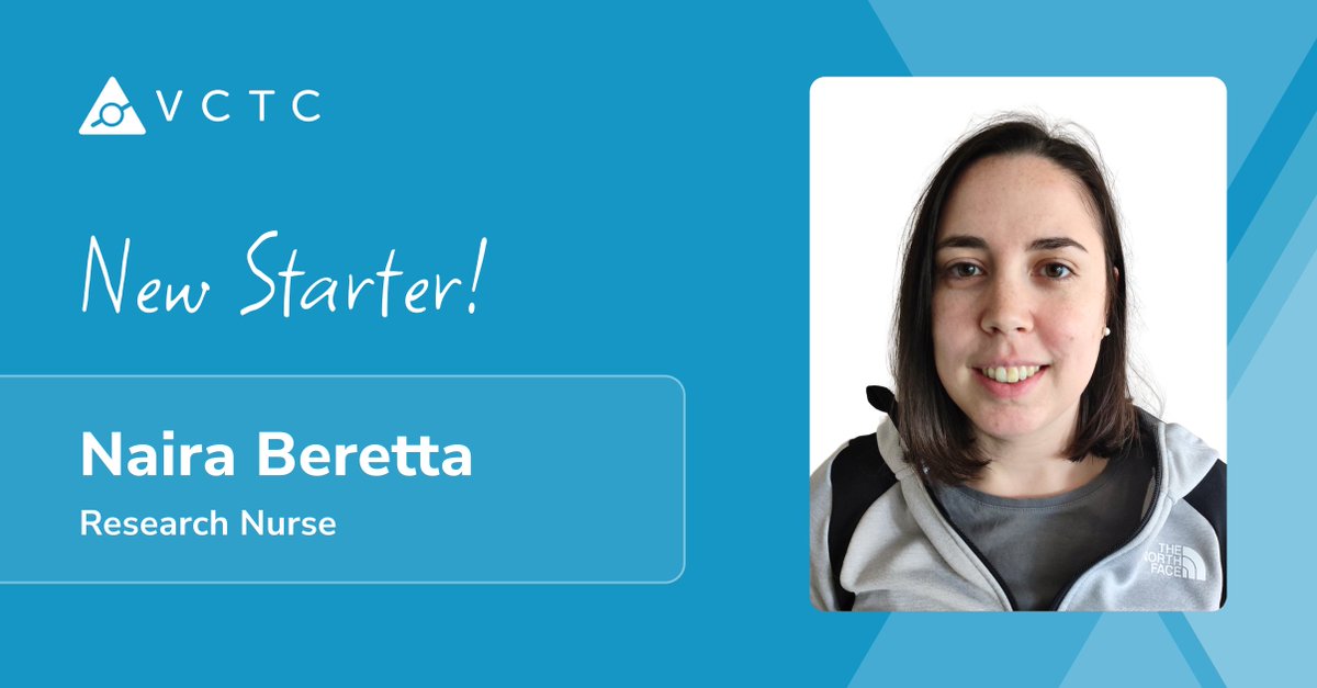 We are pleased to share that Naira Beretta has joined our clinical team as a Research Nurse 🙂

Please join us in welcoming Naira to VCTC! 🎉

#NewStarter #NewEmployee #OurTeam #VCTC #TheVCTC #ClinicalTrials #FutureofHealth