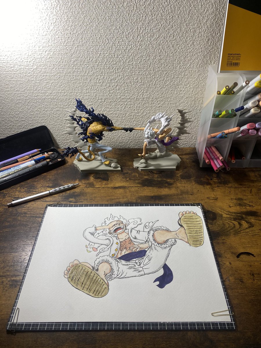 TK11abc's tweet photo. ルフィを描いてみました。

#ONEPIECE 
#ルフィ
#ニカ
#イラスト
#イラスト練習 https://t.co/ESDM3rjKjr