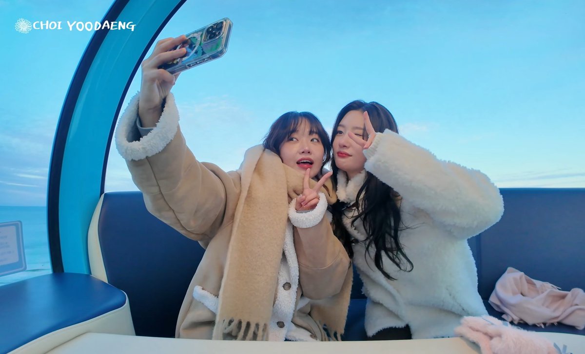 Chuaeyeon's tweet photo. My beloved friend, Yoojung, who took me on this special vacation! Please watch the vlog on her YouTube channel, peeps! 🎥 https://t.co/uVojsdKZbf
