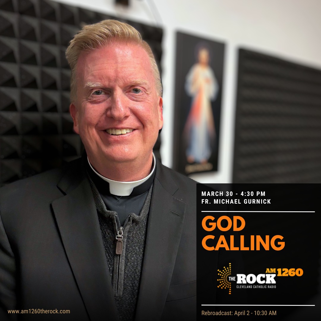 am1260therock's tweet photo. This is not a joke! You'll be able to hear Fr. Michael Gurnick on "God Calling" again Wednesday morning at 10:30 AM! Tune in! #Catholic #Cleveland #GodCalling @stmalachiparish https://t.co/HQ0S3WMj7B