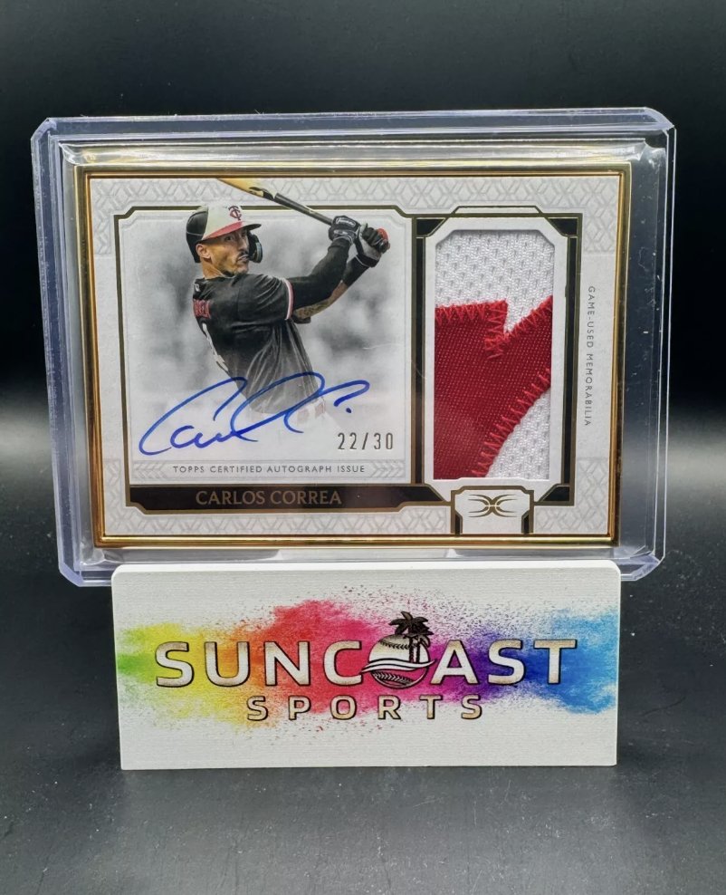 thelafleurboys's tweet image. ⚾ CARLOS CORREA GOLD FRAMED GAME-USED PATCH AUTO /30! ⚾

Secured another gem with SuncoastSports!

#CarlosCorrea #Twins #ToppsDefinitive #GoldFramedAuto #GameUsed #MLB #BaseballCards #SportsCards 

ebay.com/itm/3760610210…