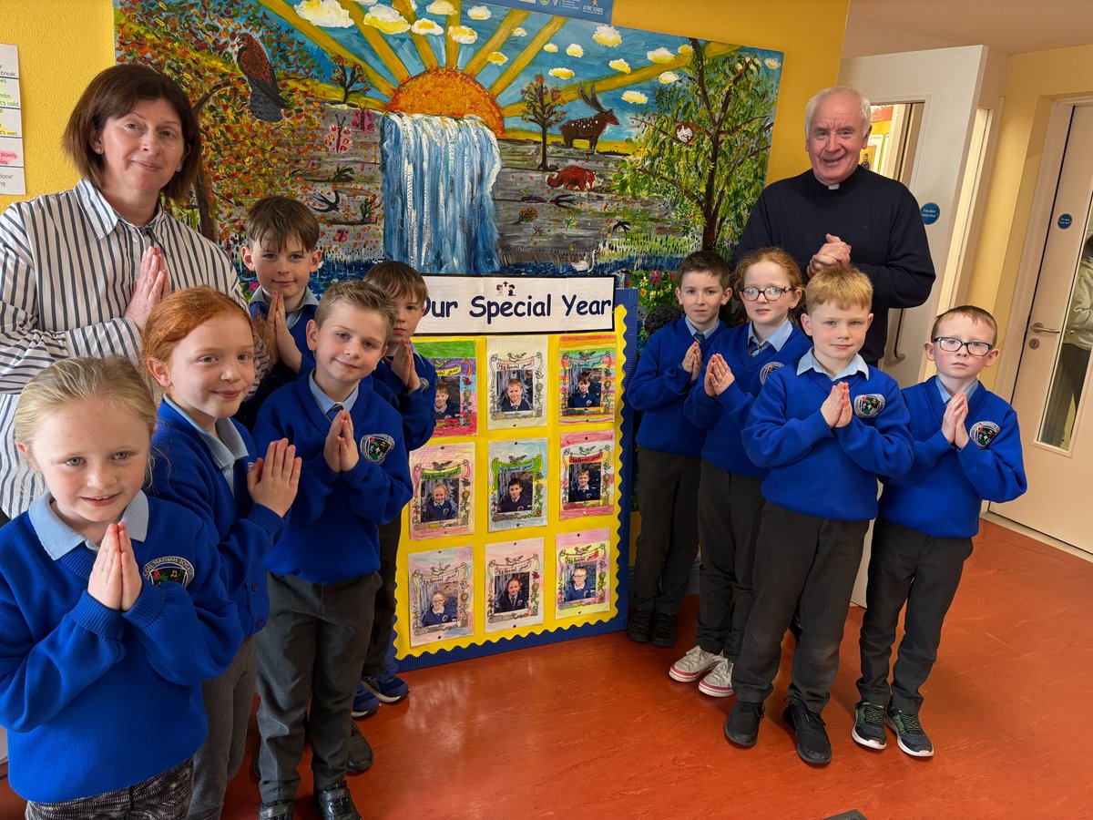 Congratulations and well done to our 2nd class pupils who made their First Penance last week in school with Father Joyce. Thank you to Mrs. Mulligan for preparing the children so well for this sacrament <a href="/clogherdiocese/">Diocese of Clogher</a>