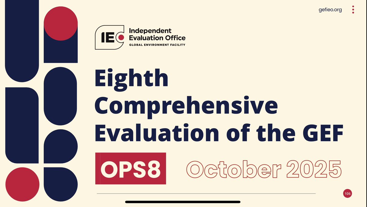 GEF_IEO's tweet photo. Day 2 of our deep dive with the #OPS8 advisory panel! Discussions focus on innovation, private sector engagement, community-based approaches, and GEFβs competitive advantage. Key insights shaping the final report for October 2025! #GEF #Evaluation #Sustainability https://t.co/glycggCzwG