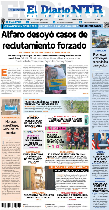 Jnlomeli's tweet photo. Todos los caminos apuntan a @EnriqueAlfaroR...  

Las portadas hoy de @NTRGuadalajara y @muralcom 👇 https://t.co/QamiGegrfG