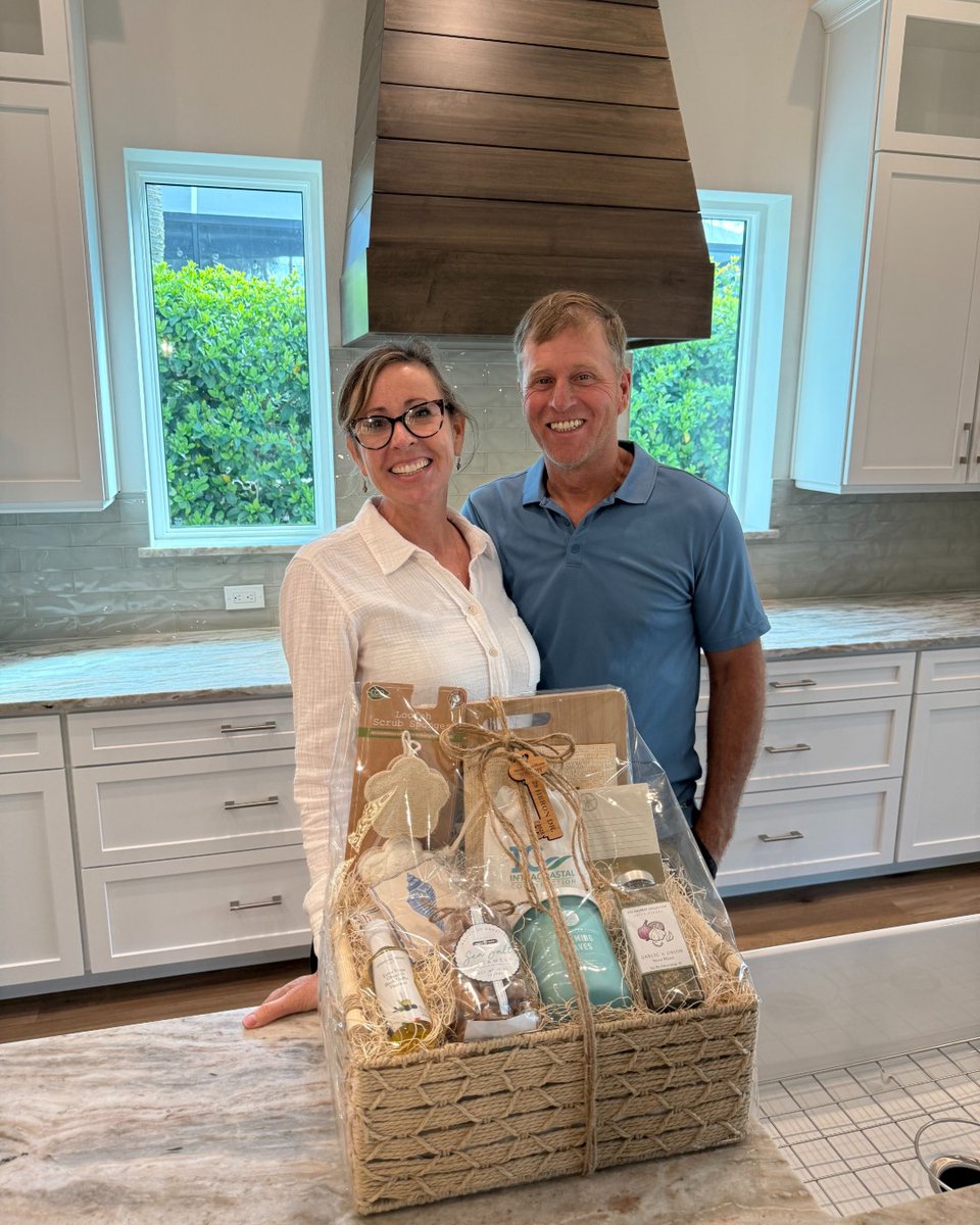 We were so happy to hand over the keys to a beautiful custom home and a lovely basket to this couple! Their Palm Coast Plantation house has several unique features that make this house their own!

#intracoastalconstruction #customhome #luxury #flaglerbeach #palmcoastbuilder