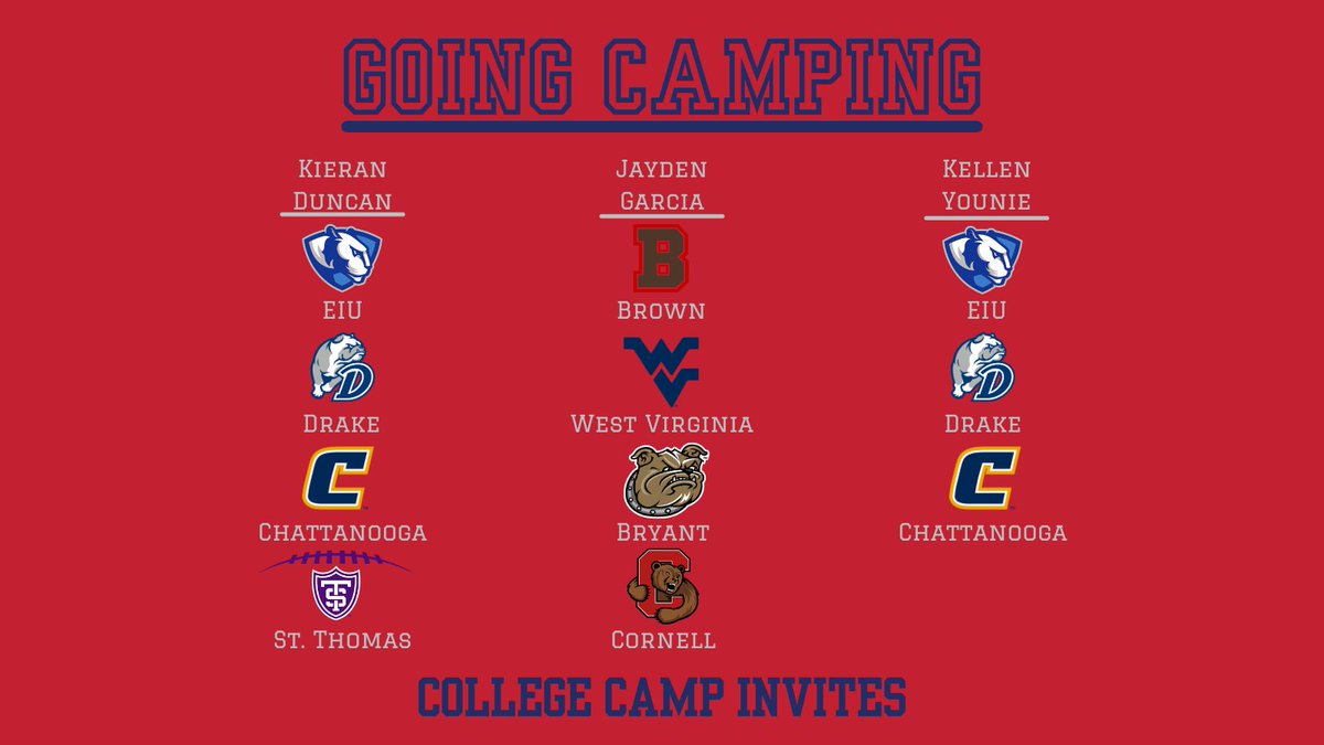 🏕️We have a lot of college camp invites going to our players!🏕️ #RecruitWA
