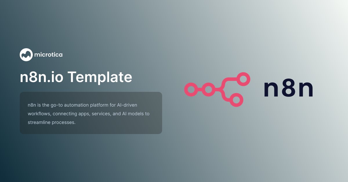 microtica's tweet photo. 🚀 Deploy @n8n_io on #AWS &amp; automate AI-driven workflows effortlessly!

✅ No shared clusters – your AWS, your control
✅ AI-ready
✅ Scalable &amp; cost-efficient
✅ No DevOps skills needed – deploy in minutes

🔗 Start automating today: 
https://t.co/DQaPMwKTcW

#AI #Automation https://t.co/qqxcfVMxFX