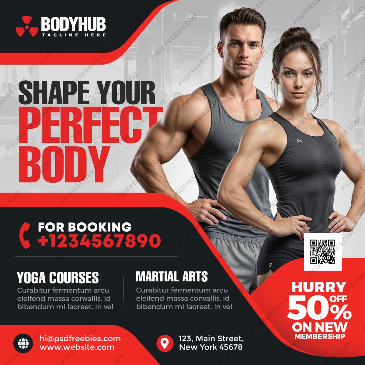 PSDFreebies's tweet photo. Fitness Gym Business Social Media Post PSD
Download Link >> https://t.co/QwsZVWrZQr

#freepsd #psd #gympost #gym #fitness #yoga #workout #freedesign #psdtemplate #bodybuilding #socialmediapost #postdesign #trainingpost https://t.co/REbxnHwvV3