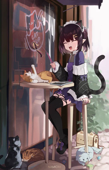 :] Hello am artist My art is mostly skin-centric but I like drawing full background arts too