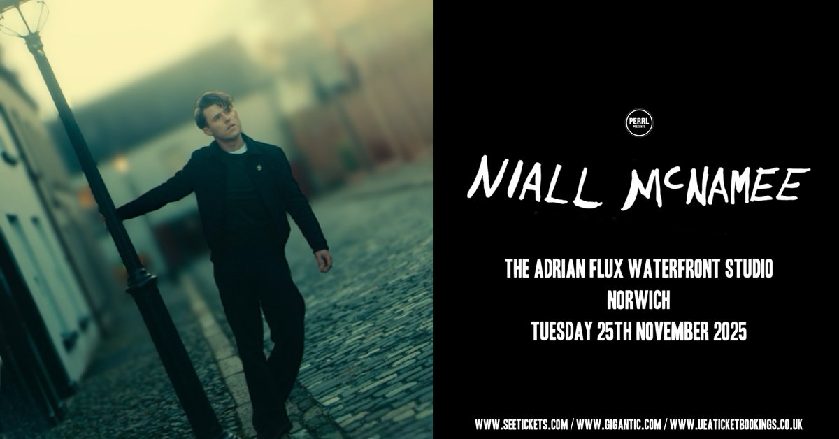 The Adrian Flux Waterfront (@waterfrontnr1) on Twitter photo ๐จON SALE NOW๐จ
Irish singer-songwriter/actor <a href="/NiallMcNamee/">Niall McNamee</a> is playing the Adrian Waterfront Studio this November!
Known for his own passionate, full-blooded songs, he's supported the likes of Declan OโRourke & David Keenan.
Tickets are on sale now!
ueaticketbookings.co.uk/event/niall-mcโฆ ๐จON SALE NOW๐จ
Irish singer-songwriter/actor <a href="/NiallMcNamee/">Niall McNamee</a> is playing the Adrian Waterfront Studio this November!
Known for his own passionate, full-blooded songs, he's supported the likes of Declan OโRourke & David Keenan.
Tickets are on sale now!
ueaticketbookings.co.uk/event/niall-mcโฆ