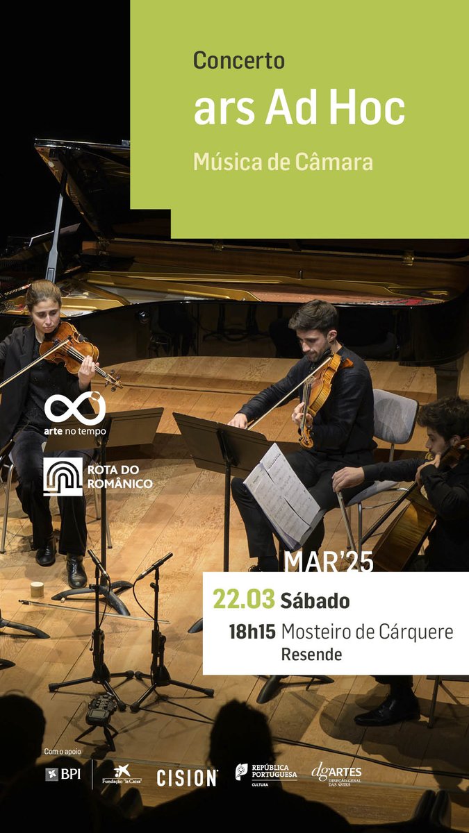 HanksThomas26's tweet image. Concerto do ensemble ars Ad Hoc no Mosteiro de Cárquere assinala 150 anos do nascimento de Maurice Ravel 

#resende #valsousatv #sapo 
valsousatv.sapo.pt/2025/03/19/con… 

@RotaRomanico