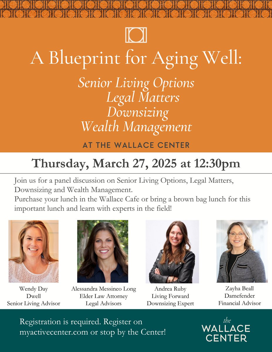 sembodson's tweet image. Lunch &amp;amp; Learn Event - A Blueprint for Aging Well  patch.com/connecticut/gr…