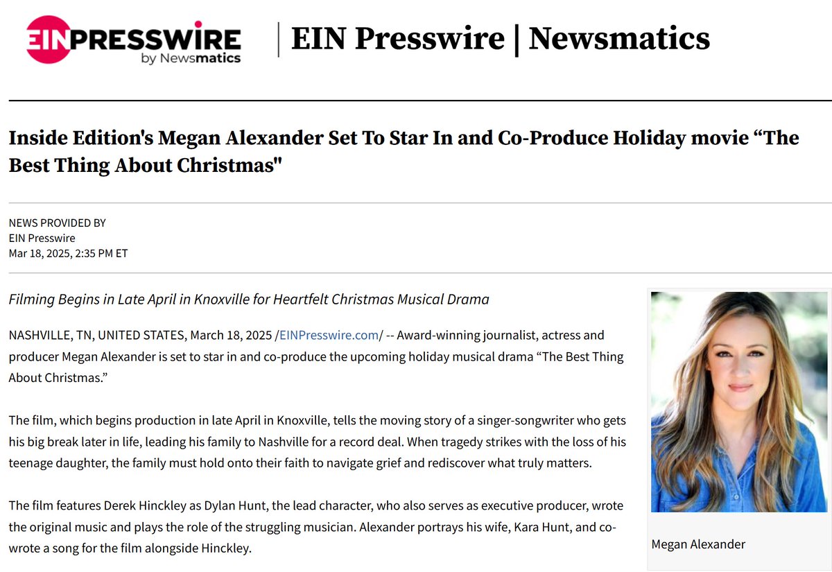 Exciting news! Our author Megan Alexander is starring in &amp; co-producing "The Best Thing About Christmas," a heartwarming holiday film! Plus, her new #LoyolaPress book, "The True Gifts of Christmas," arrives this August! Stay tuned for more! bit.ly/43U7fkw.