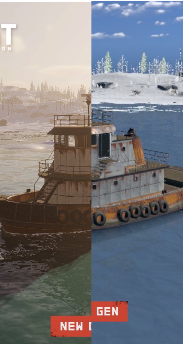cnqrtoxic's tweet image. Rust Console OLD vs NEW GEN Graphics! @playrustconsole #rustconsole #xbox #playstation