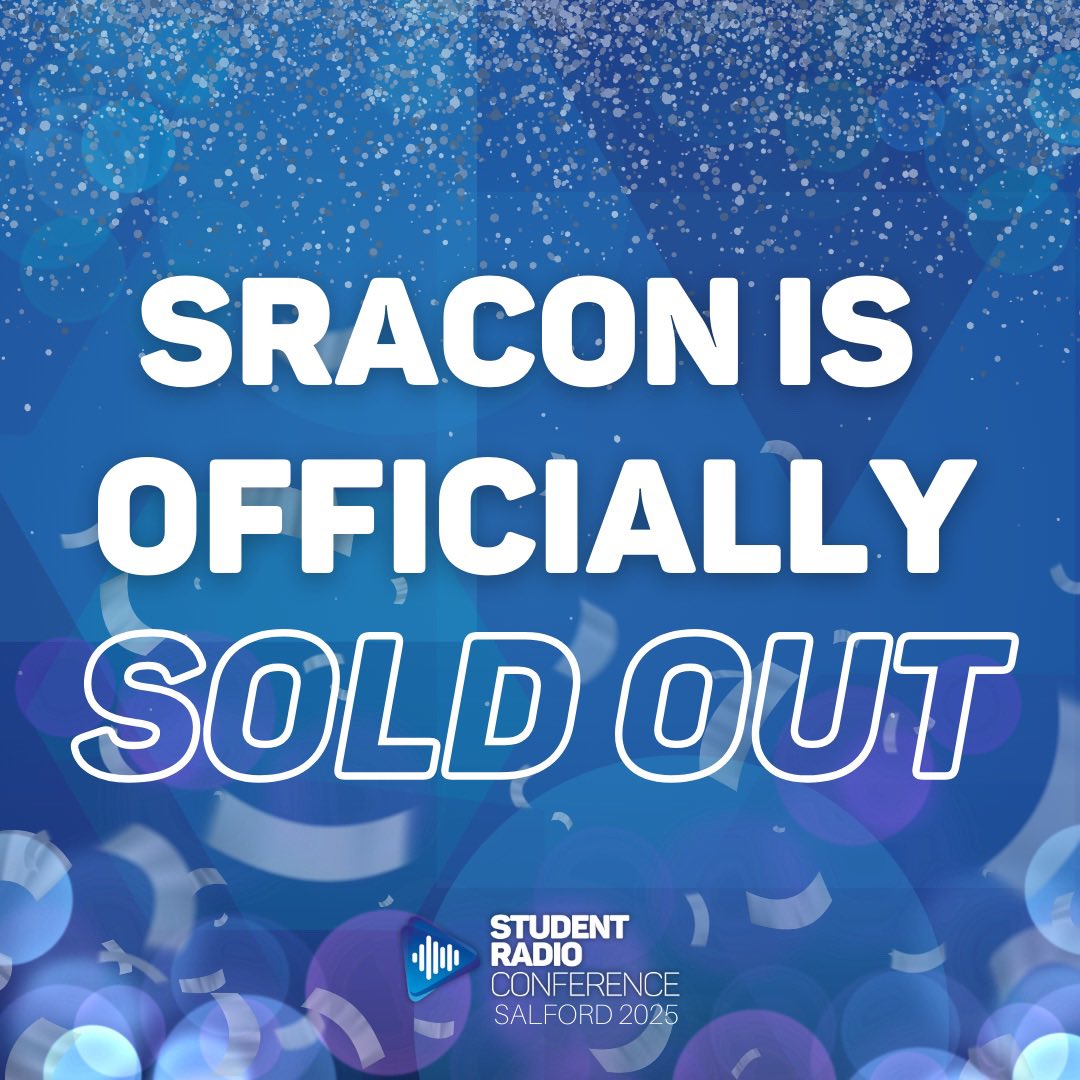SRA's tweet photo. IT'S OFFICIAL 🚨

We are now completely sold out for this year's #sracon2025

This year will be our biggest conference of the decade and we couldn't be more excited!🤩🎙️

#sracon #sra #global #amplifyawards #demofactor https://t.co/zBPC4mq6qY