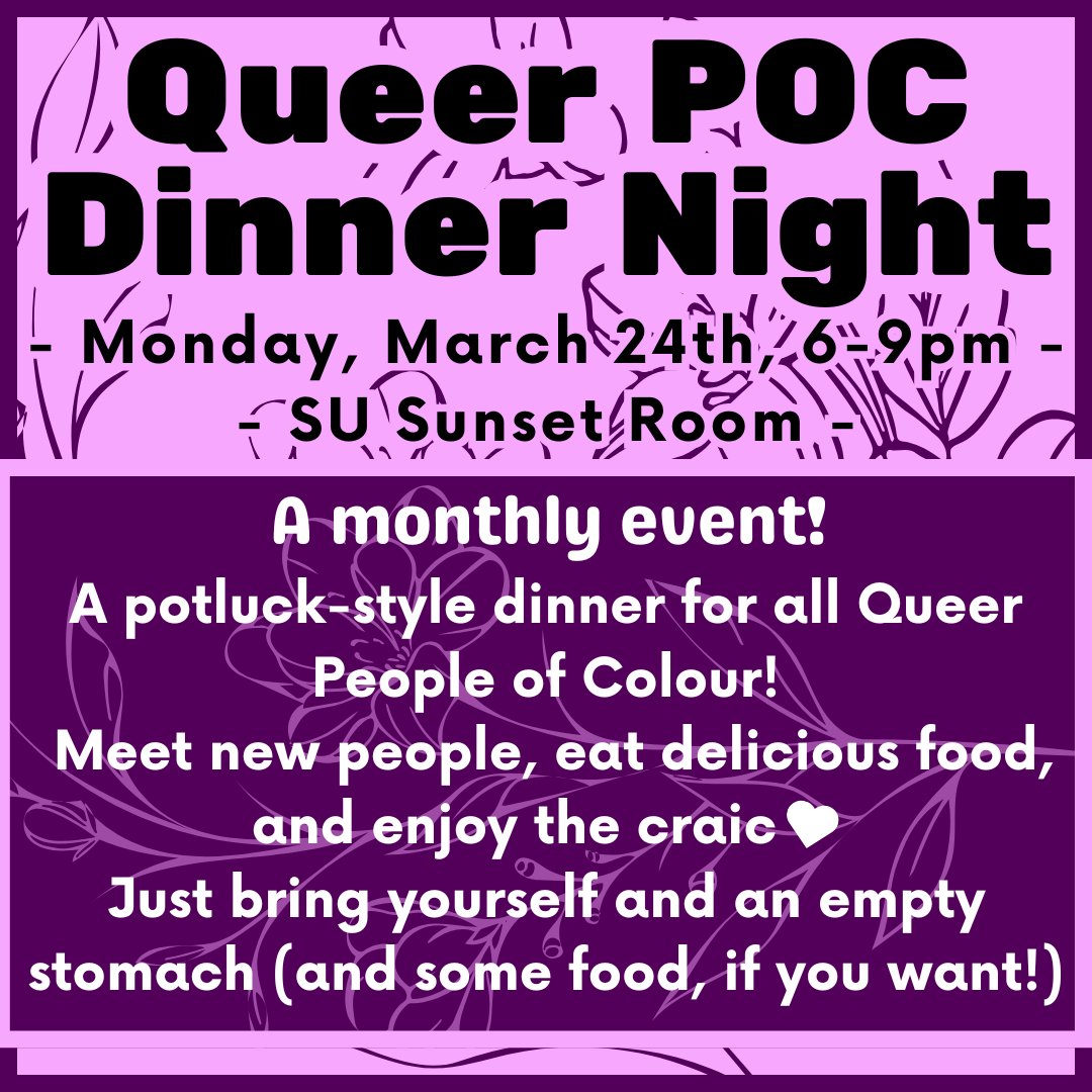qubpridesoc's tweet photo. QPOC Dinner Night is happening again :D https://t.co/TQGh2BnGET