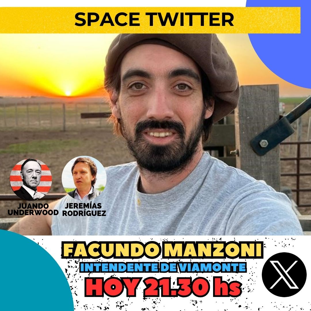 🚀ESTA NOCHE 21.30 hs tenemos una entrevista con Facundo Manzoni, junto a mi amigo Jeremías Rodríguez. Los esperamos 💪