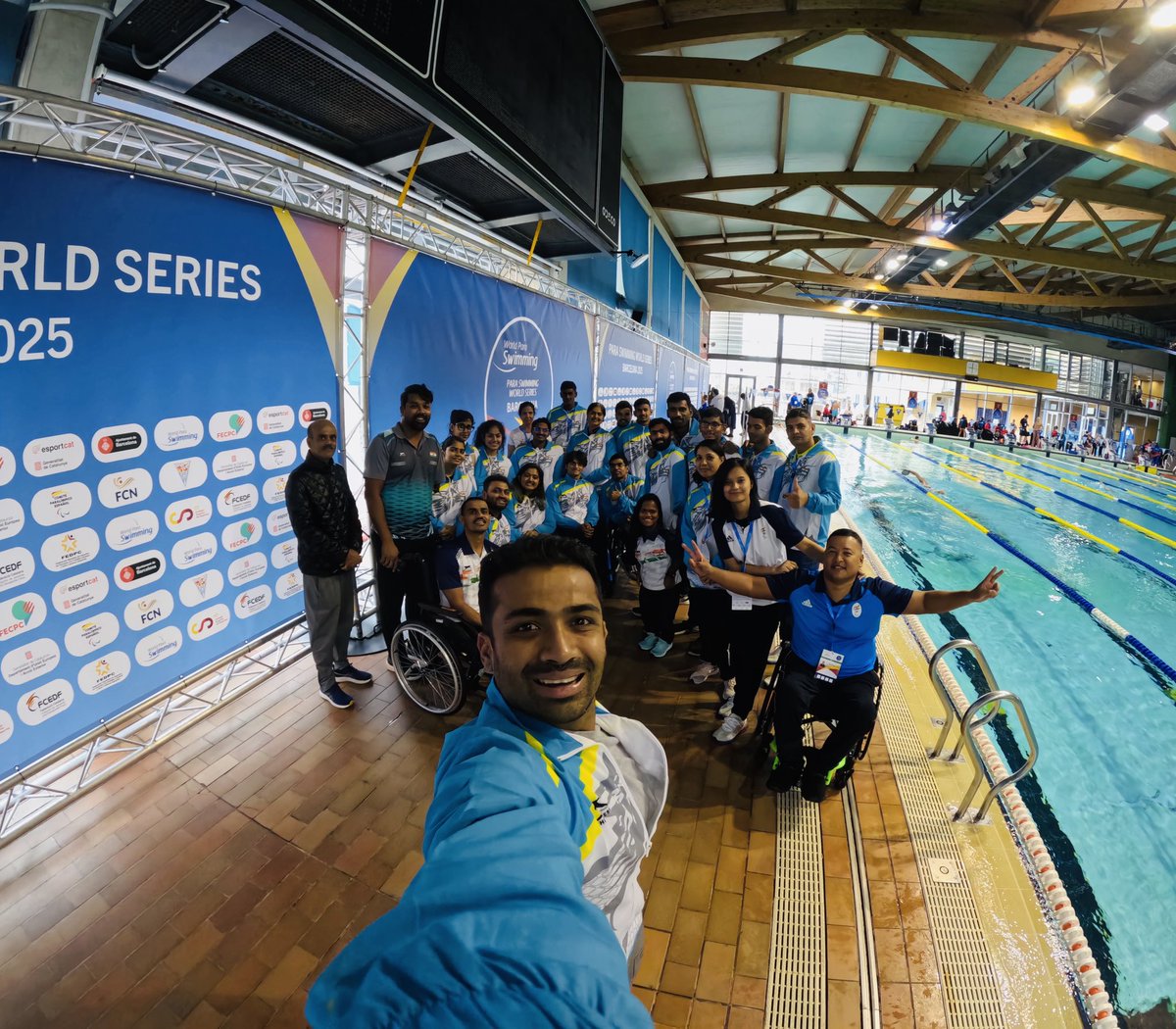 Team India at Barcelona World Series 2025. 

<a href="/Para_swimming/">Para Swimming</a> <a href="/ParalympicIndia/">Paralympic India 🇮🇳</a> <a href="/Sportskeeda/">Sportskeeda</a> <a href="/the_bridge_in/">The Bridge</a> <a href="/IndiaSports/">Dept of Sports MYAS</a> <a href="/kheloindia/">Khelo India</a> <a href="/asianparalympic/">Asian Paralympic Committee</a>