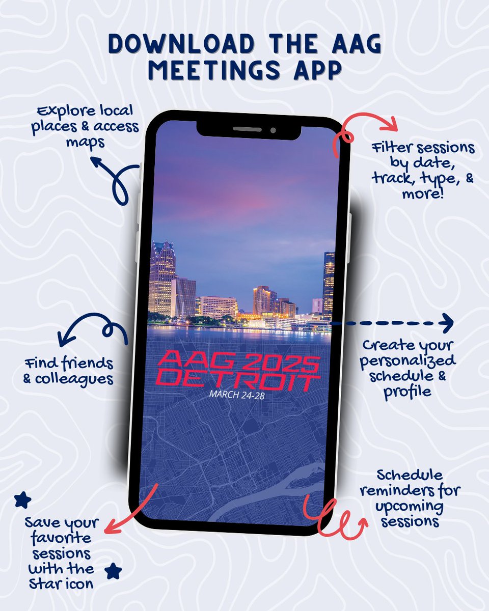 📱Have you downloaded the AAG App yet? It’s your ultimate companion for the AAG Annual Meeting! Balance your schedule, connect with colleagues, and stay updated with last-minute changes. 

Get it now: aag.org/events/aag2025… #AAG2025