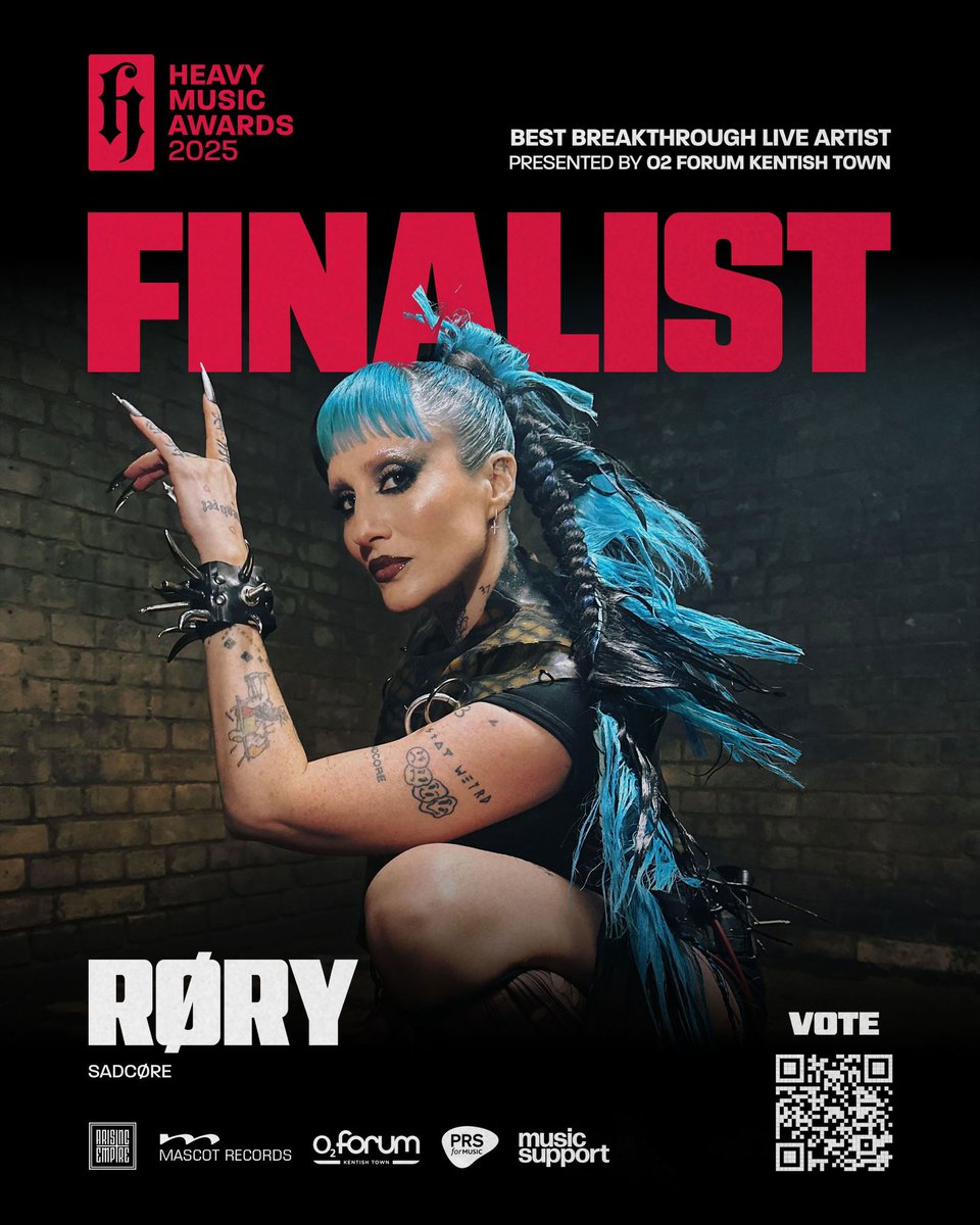 its_R_O_R_Y's tweet image. I can’t believe I’m writing this… I’ve been nominated for TWO @heavymusicawds 😭

•BREAKTHROUGH ALBUM
•BREAKTHROUGH LIVE

Thank you beyond words. 

If you’d like to vote, you can do it here ♥️

vote.heavymusicawards.com