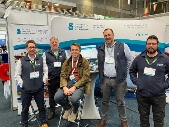 SFPAIreland's tweet image. Come visit SFPA’s stand no E10 at the Skipper Exp in Limerick on 21st and 22nd March. Our Sea-Fisheries Protection Officers will be happy to meet and engage with industry.

#DAFM
#EMFAF
#DGMARE

Sea-Fisheries Protection Officers at last year’s Skipper Expo…
