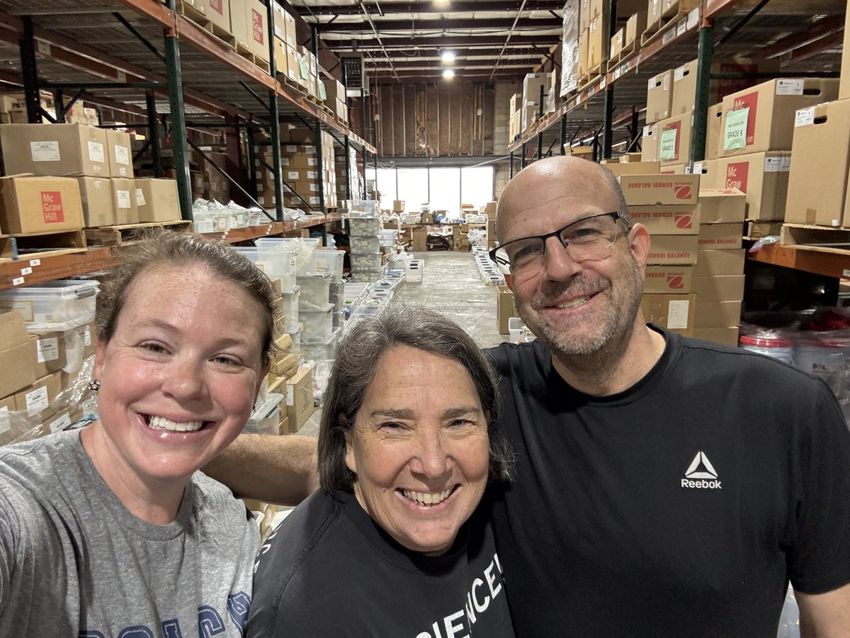 Working all week in the <a href="/IPSSchools/">IPS</a> warehouse organizing items for DW PD STEM Day! #scienceisfun