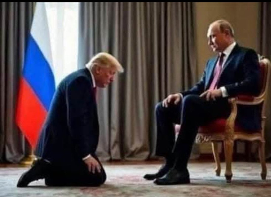 GMozdzynski's tweet image. Trump is just an idiot.
A fucking #RussianASSet
Hey @realDonaldTrump a.k.a. @POTUS! You're not only a traitor but also a loser. Putin's playing you like a 10-year old that you are. He knows you've taken #RussianMoney from #RussianMafia and has your balls squeezed tight.
FUCK YOU