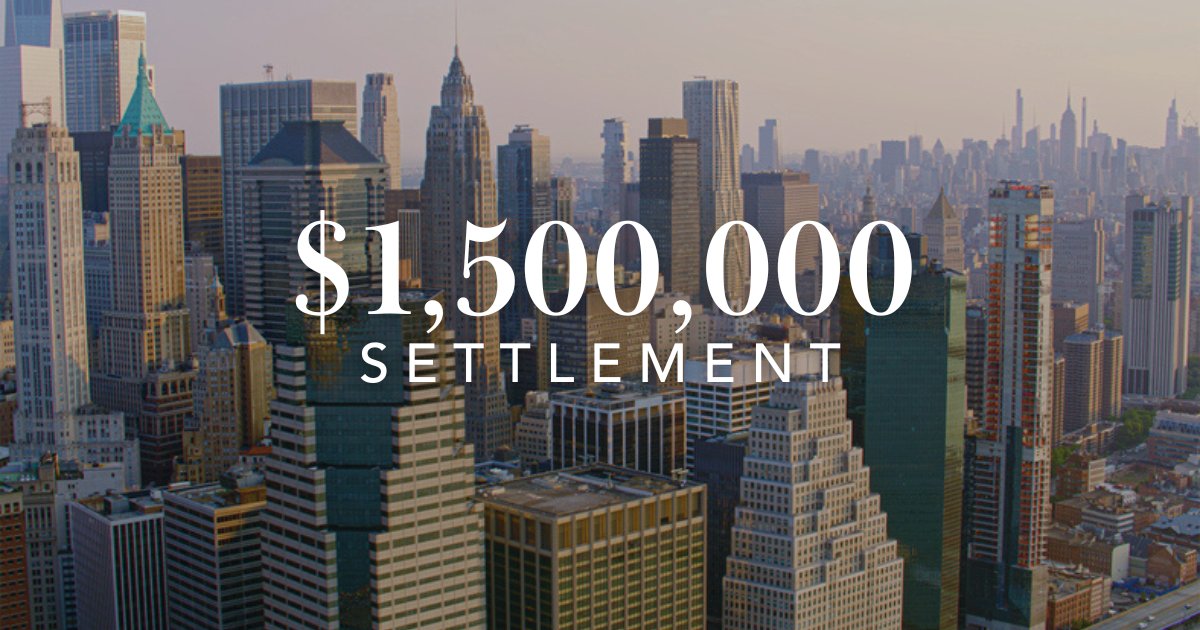 BlockOToole's tweet image. Partner Joshua Stern secured a $1,500,000 settlement for a union roofer who suffered injuries when the ladder he was using detached from the wall and fell about ten feet.