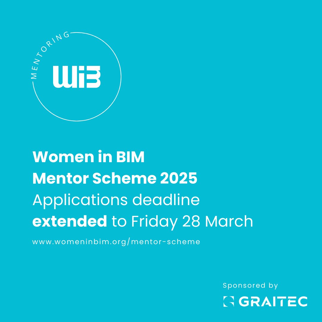 The #womeninbim Mentor Scheme 2025 entry deadline has been extended to Friday 28 March. 🙌

You only have one more week to apply to be a #Mentor or #Mentee on this life changing programme! ⏱️
womeninbim.org/mentor-scheme/