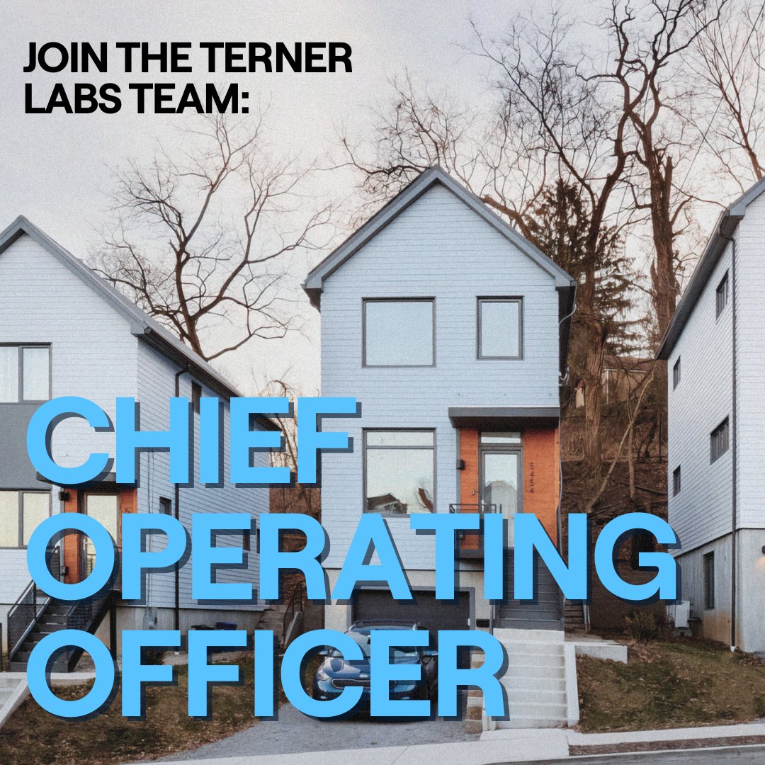 Terner Labs is seeking a Chief Operating Officer to join our leadership team! We're looking for someone with proven experience leading growing organizations and a commitment to housing innovation. See the full job description and apply here: 

ow.ly/CyR650Vg9lx