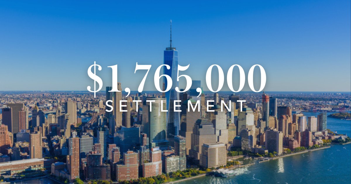 BlockOToole's tweet image. Partners Daniel P. O’Toole and Joshua Stern settled a case for a 71-year-old client who was working as a porter in a residential building when she was caused to trip and fall while exiting an elevator.