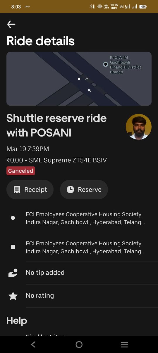 Don't use the uber shuttle even if they provide freely. Its pathetic. They cancel it suddenly even after sharing the live location.  Shame on uber.
Either it will be delayed or cancelled <a href="/Uber_India/">Uber India</a> <a href="/Uber_Support/">Uber Support</a>
