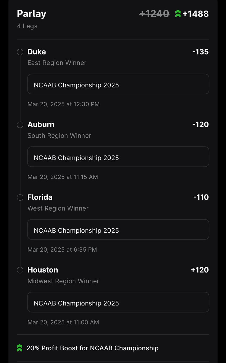 trust the 1 seeds this year