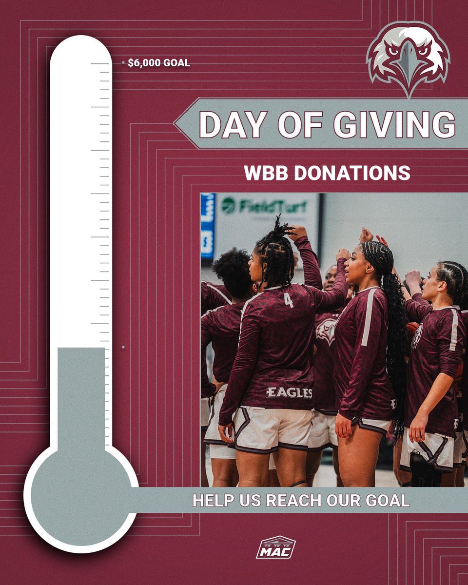 Please help us reach our goal of $6,000 over the next two days for Eastern University "Giving Day." Any amount is greatly appreciated. Link in bio! 🦅