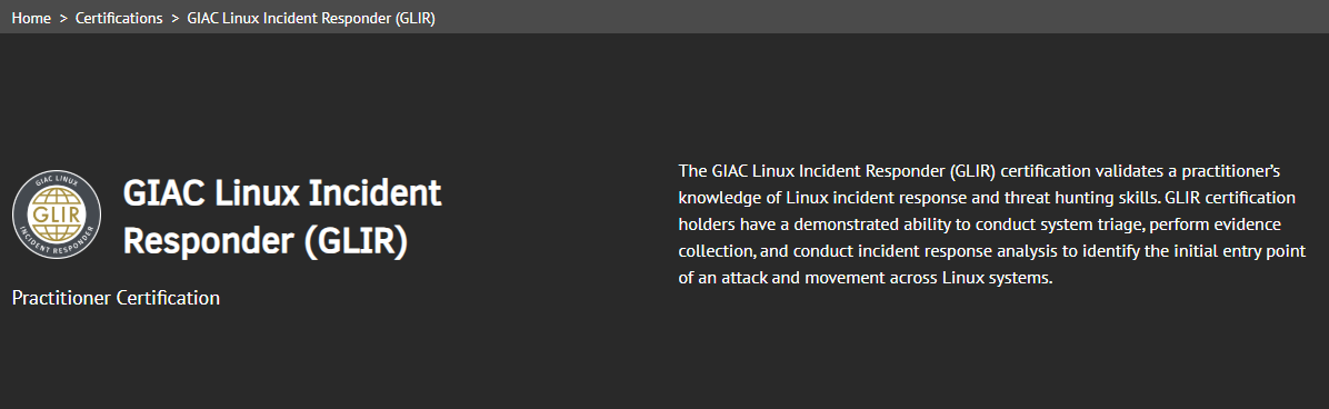 tazwake's tweet photo. Be among the FIRST to earn the GIAC Linux Incident Responder (GLIR) Certification! Validate your Linux IR and threat-hunting skills!
🔥 Secure your spot in the presale now!
https://t.co/iCZehVBRzh
#GIAC #GLIR #CertifyGIAC https://t.co/zHB2PnHGfT