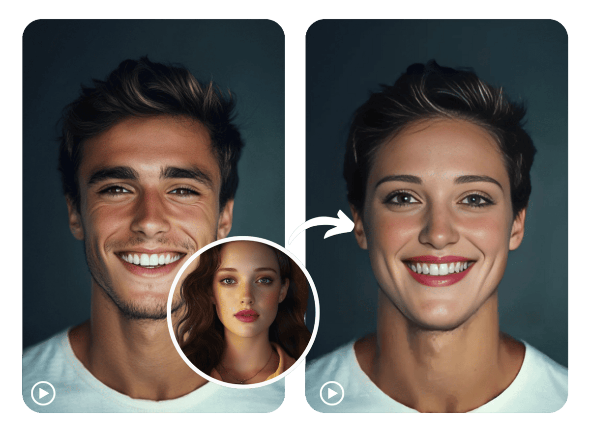 Swapanythingio's tweet photo. Ever wanted to try a gender face swap? 🤔👥 Here’s how to do it using https://t.co/7OUFfkX6vG:
 #FaceSwap #GenderSwap #FunWithFilters https://t.co/zKTXYgXdq6
