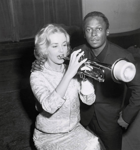 French actress Jeanne Moreau and Miles Davis, 1957

Miles Davis composed the score for Louis Malle's 1958 film “Elevator to the Gallows”