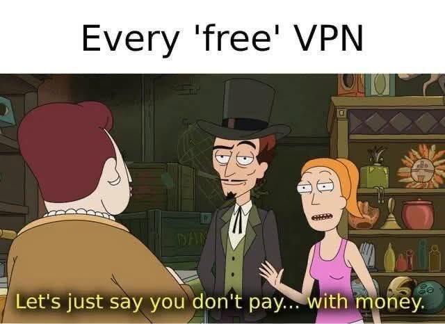 Tobi_Msp's tweet photo. You’re paying with your data. Make it an habit to avoid free software.
#cybersecuritymeme https://t.co/evujyyHBVv