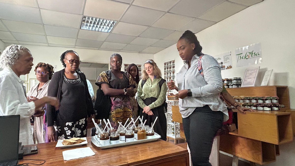 ITC_SheTrades's tweet photo. 📍Maputo & Manica

Nine importers from Kenya, Rwanda, Nigeria & Tanzania are in #Mozambique 🇲🇿, exploring food innovation—from banana flour to moringa tea.🍌🍵 

Over the next two days, our delegation will engage in B2B networking and visit more inspiring agrifood companies.🌿

Brought to you by the UK Government-funded #SheTrades programme.

@ITCnews | @FCDOGovUK | @UKinMozambique | @ipemeMoz