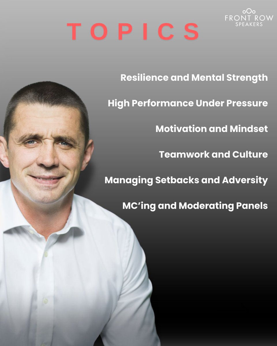Alan Quinlan brings unmatched insight, resilience, and motivation to every audience he meets!👏

Now a respected voice in sports media and a passionate mental health advocate, he speaks powerfully on topics like:
➡️Teamwork
➡️Mindset 
➡️High performance
➡️Mental wellbeing