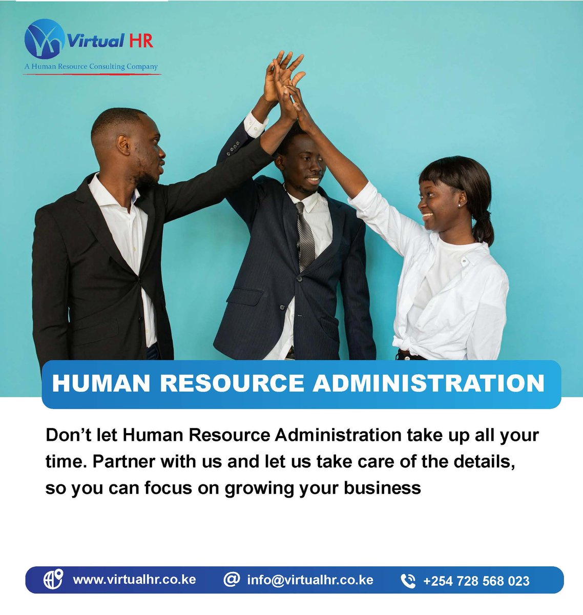 VirtualHRKenya's tweet photo. Streamline your #workforce management with our expert HR services! We handle the details, #recruitment, admin, compliance so you can focus on growth. #HRServices #BusinessSupport https://t.co/ulHXixMiU4