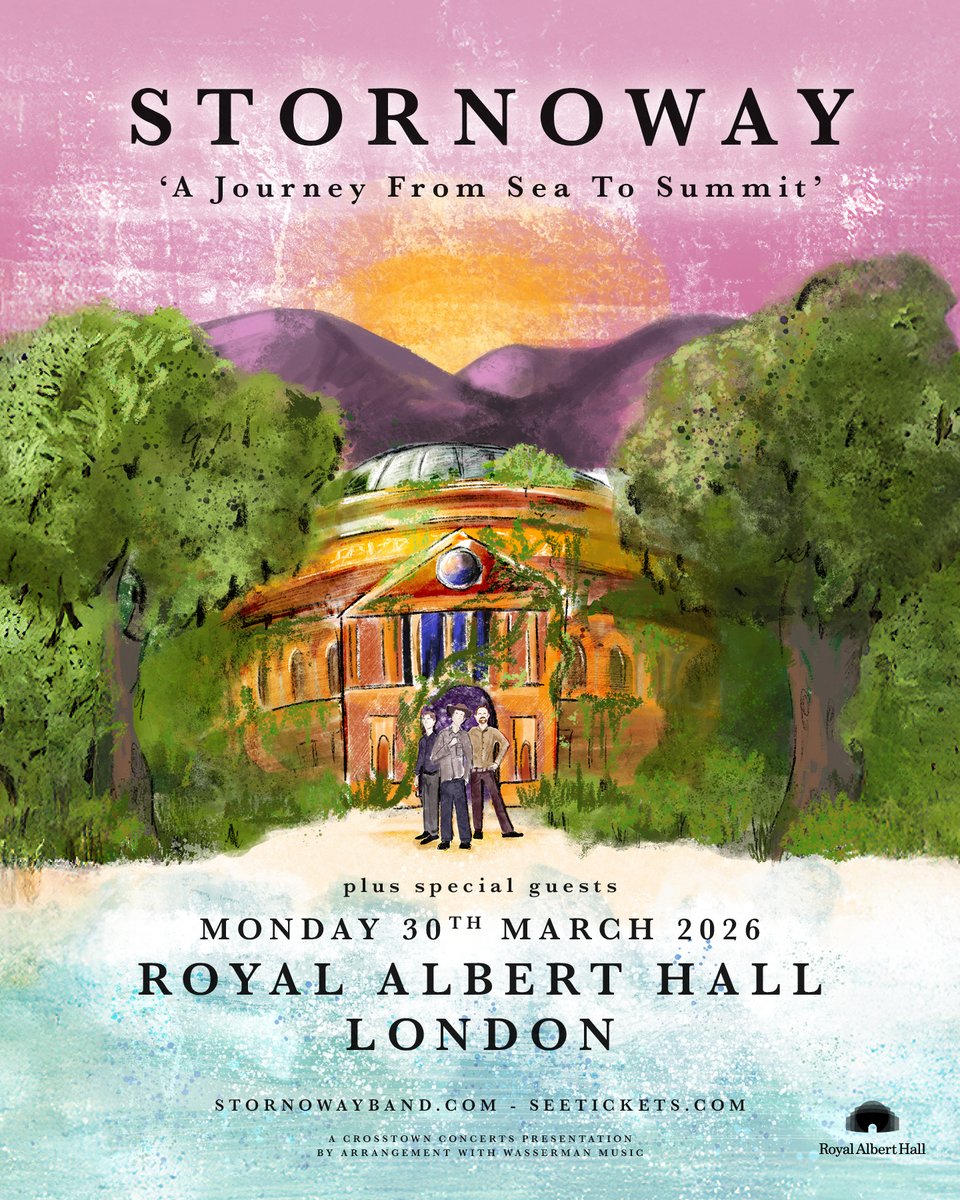 NEW // To mark their 20th anniversary, <a href="/StornowayBand/">Stornoway</a> invite you to celebrate the best in way they know: with a VERY special live show.

Yep, they'll be taking over the <a href="/RoyalAlbertHall/">Royal Albert Hall</a> on March 30, 2026. Tickets go on sale at 10am on March 28 👉 tinyurl.com/47vsvmze